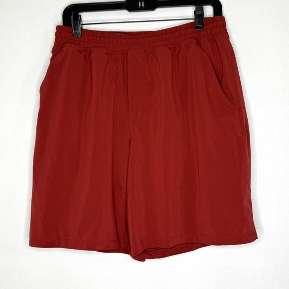 Lululemon Shorts ABC Mens Large Red Athletic Running Training Lightweight Pocket - Picture 1 of 5